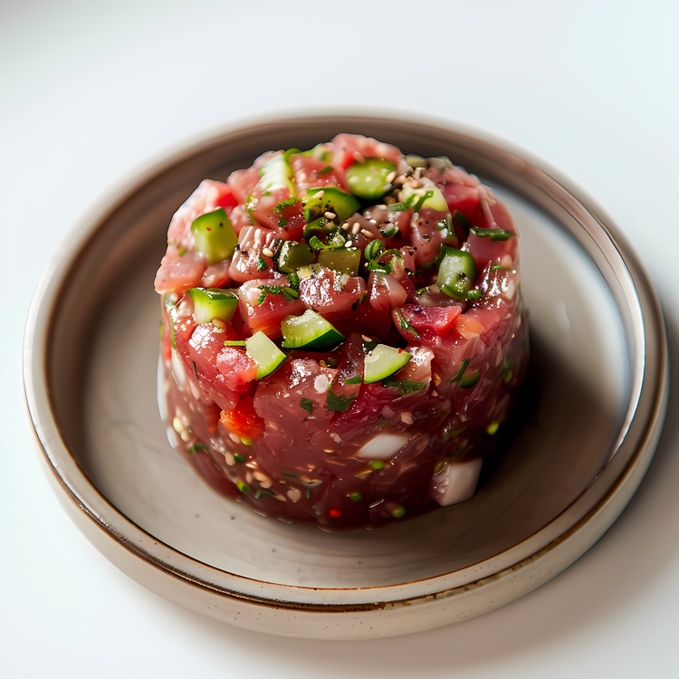 Steak Tartare,Salad,Tuna