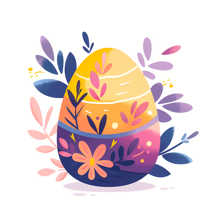 Happy Easter,Easter Egg,Flower Decorations