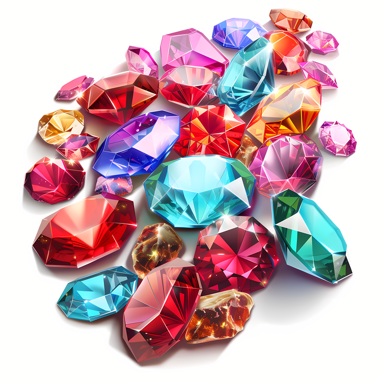 Colorful,Shiny,Gemstones