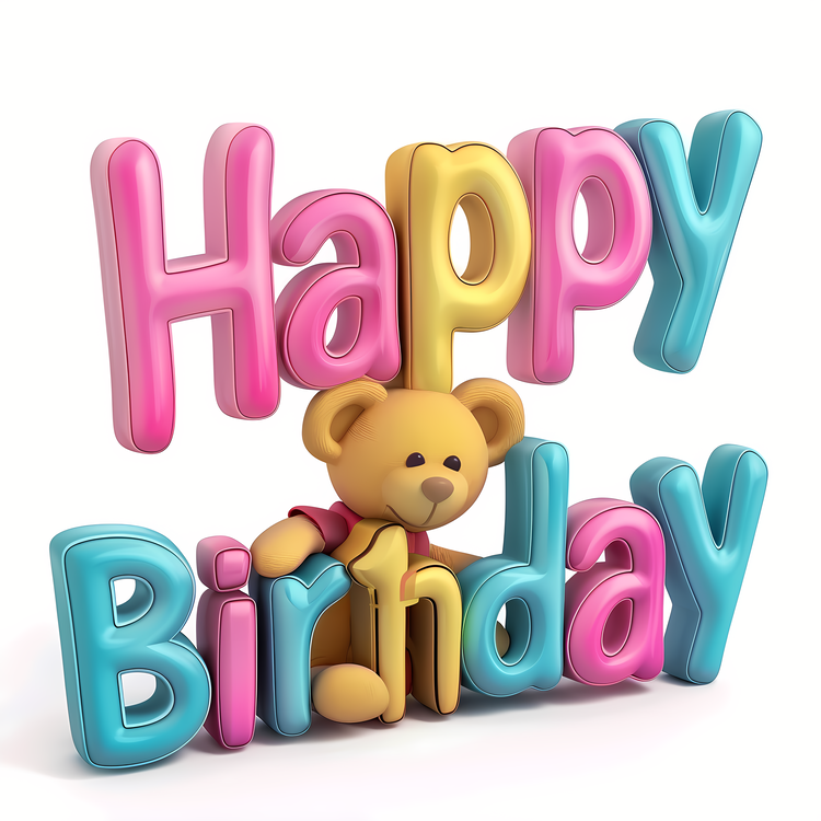 Happy Birthday,Cartoon,Bear Birthday
