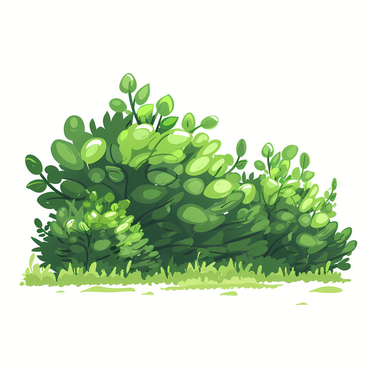 Bushes,Green,Grass