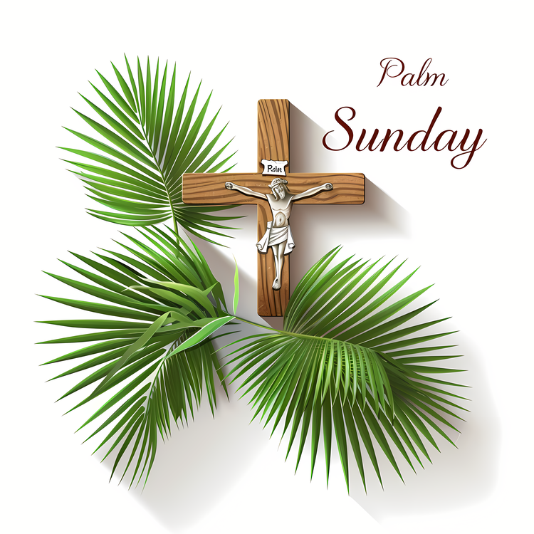 Palm Sunday,Palm Branch,Crucifix