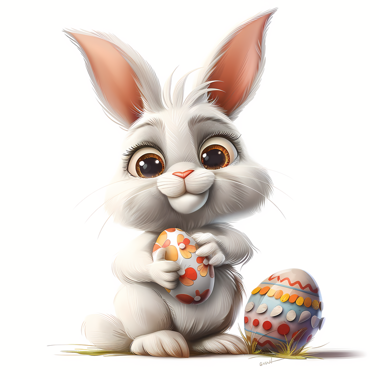 Easter Bunny,Cute Bunny,Easter Eggs