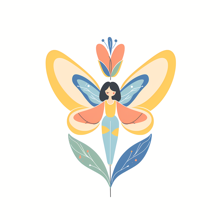Flower Fairy,Butterfly,Nature