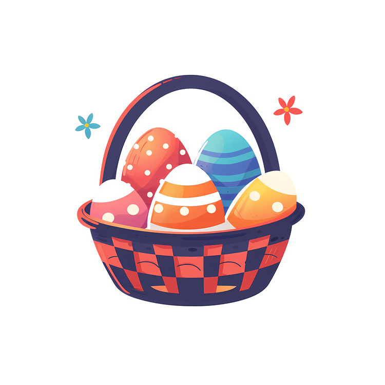 Happy Easter,Easter Eggs,Basket