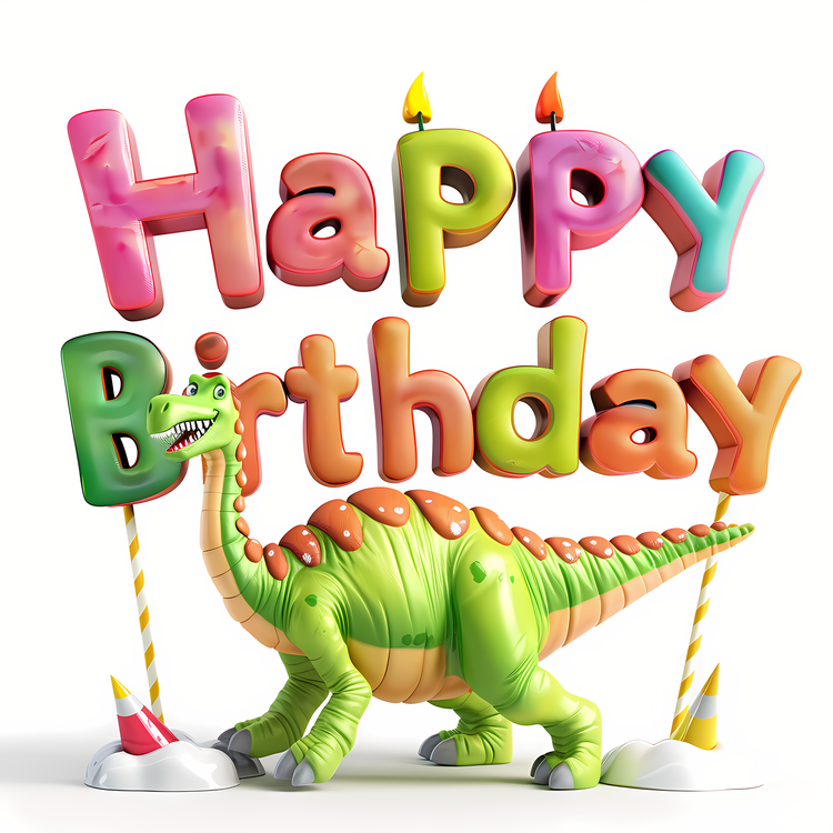 Happy Birthday,Dinosaur,Cartoon