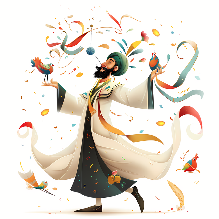 International Nowruz Day,Cartoon,Whimsical