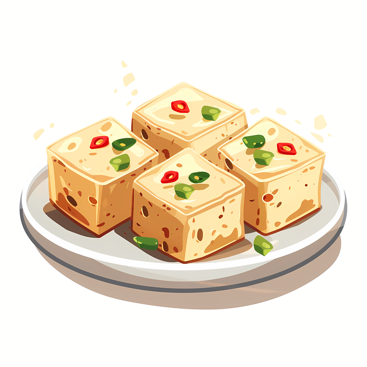 Stinky Tofu,Food,Plate