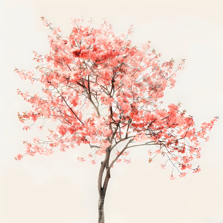 Blossom Tree,Red,Tree