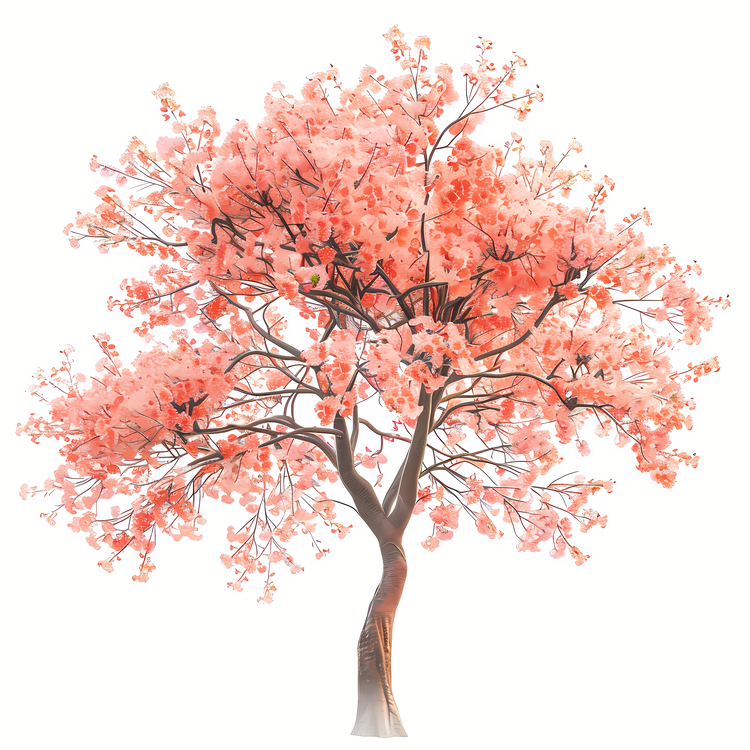 Blossom Tree,Tree,Red