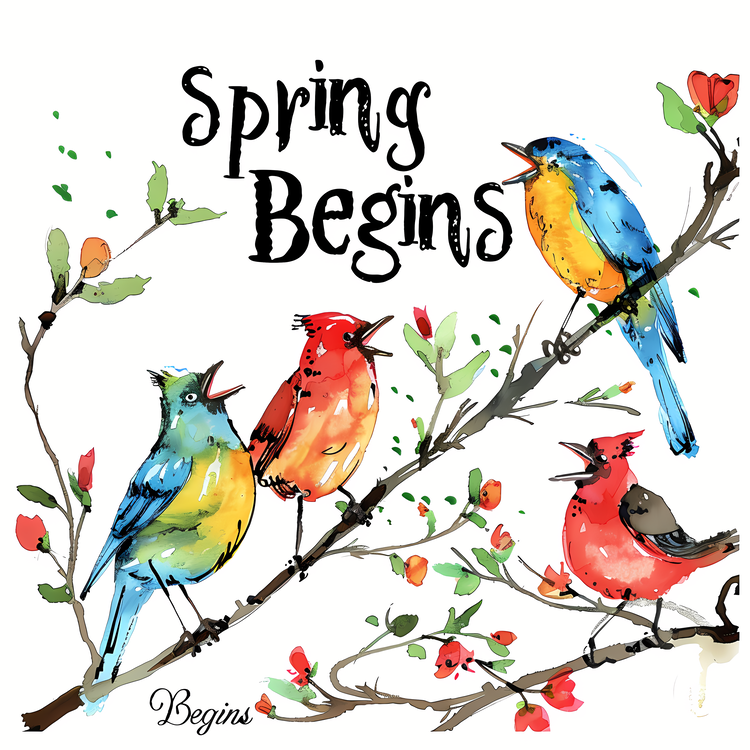 Spring Begins,Spring,Birds