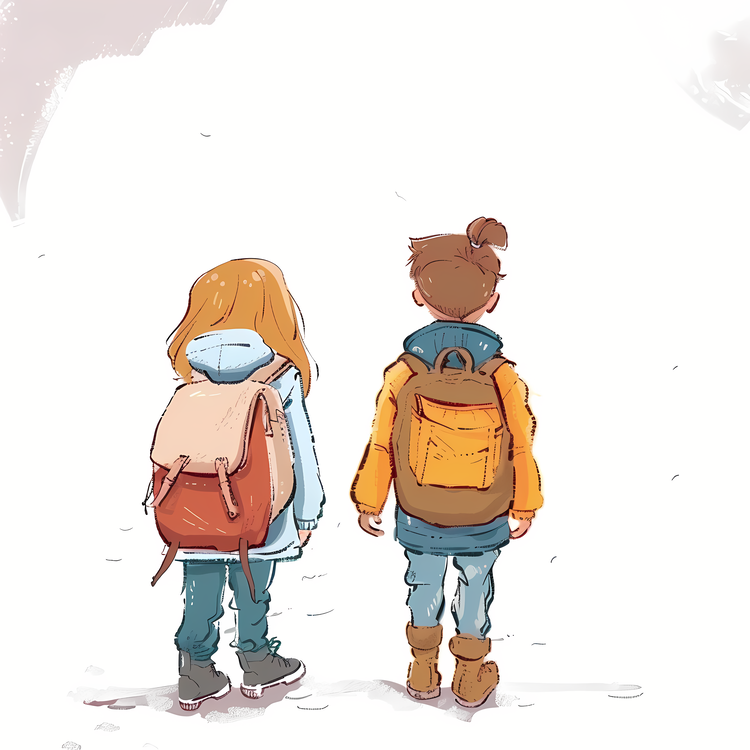 Students With Backpack,Backpack,School Bag
