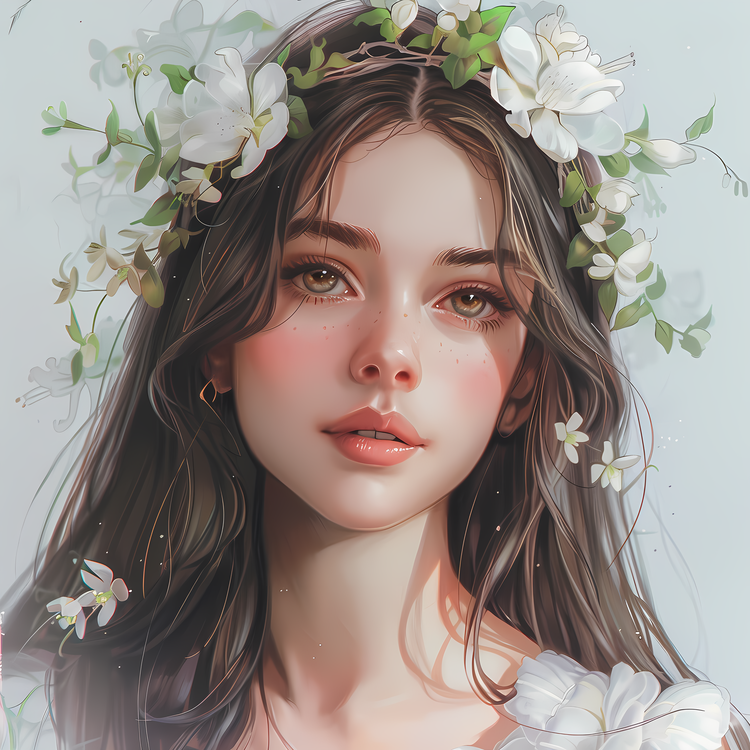 Spring Girl,Girl,Floral Crown