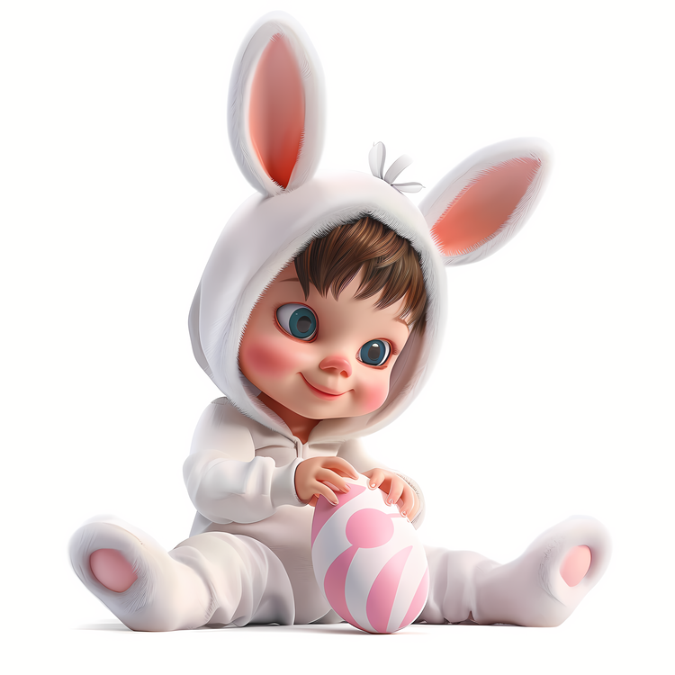 Easter Bunny Costume,Baby,Baby In Bunny Suit