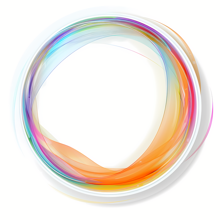 Round Frame,Colorful,Swirling