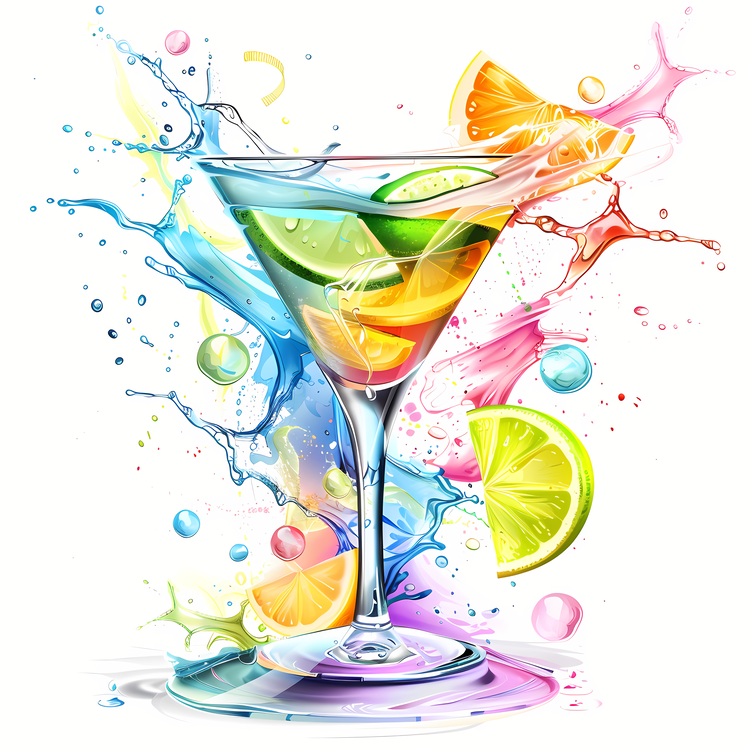 Cocktail Day,Colorful,Splashing