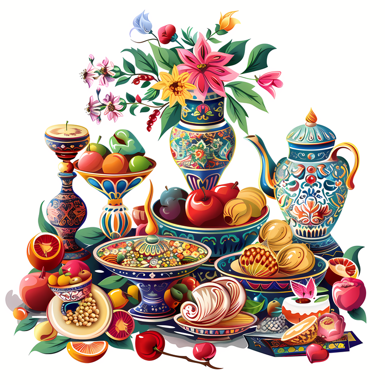 International Nowruz Day,Art,Floral