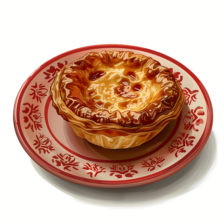 Pastel De Nata,Puff Pastry With Meat Filling,Classic Pastry Dish