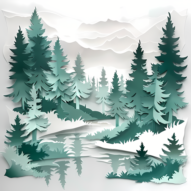 International Day Of Forests,Paper Cut,Mixed Media