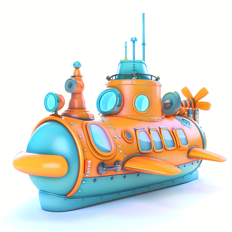 Submarine Day,Sculpture,Cartoon