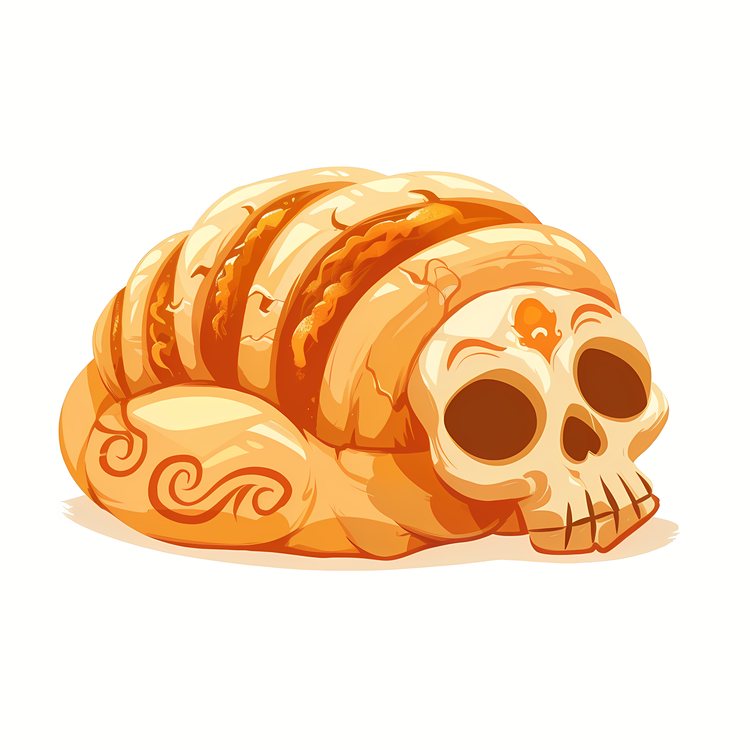 Pan De Muerto,Bread,Baked Goods