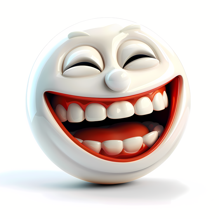 Lets Laugh Day,White Laughter Smile,Animation