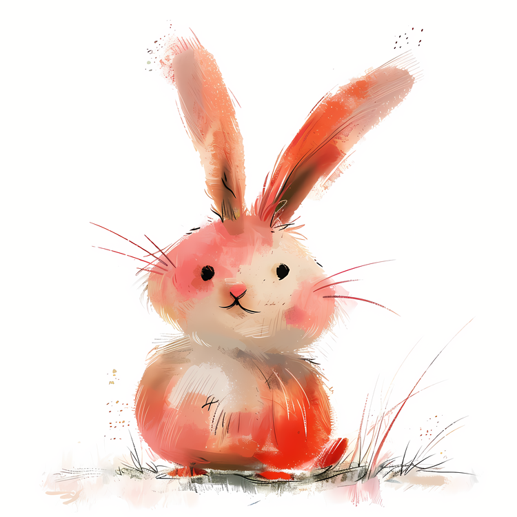 Easter Bunny,Cute,Watercolor