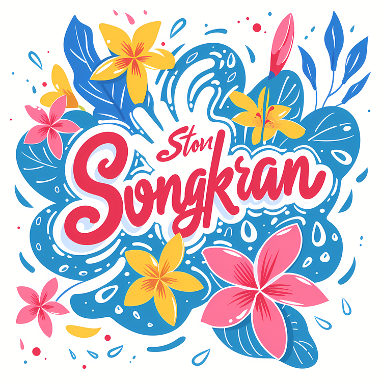 Songkran,Flower,Water