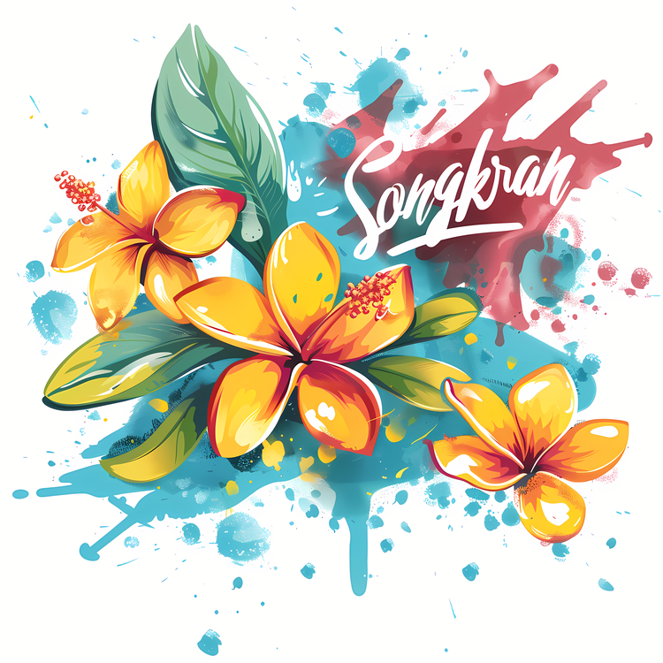 Songkran,Floral,Tropical