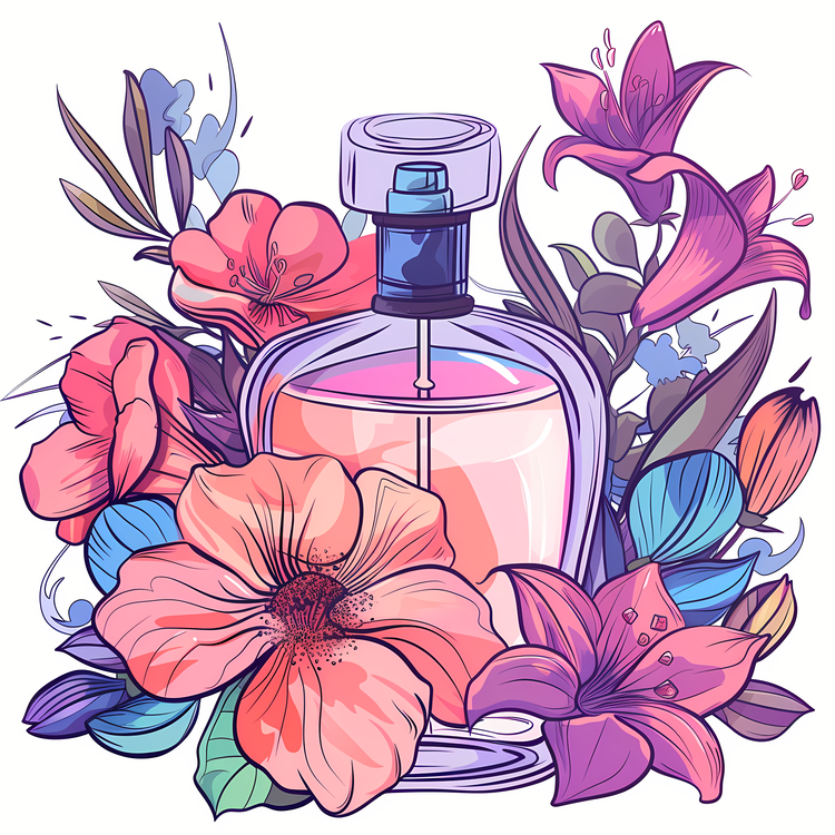 Fragrance Day,Flowers,Perfume Bottle