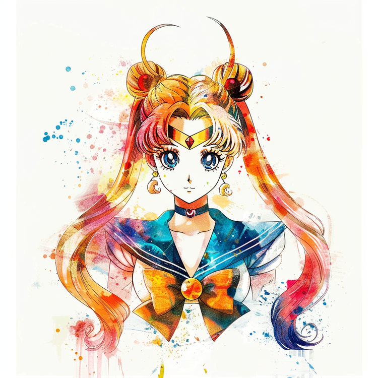 Sailor Moon,Nautical,Watercolor