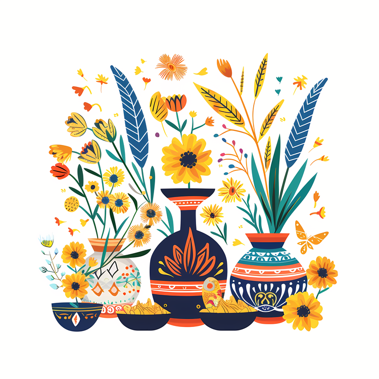International Nowruz Day,Flower Vase,Vase Of Flowers
