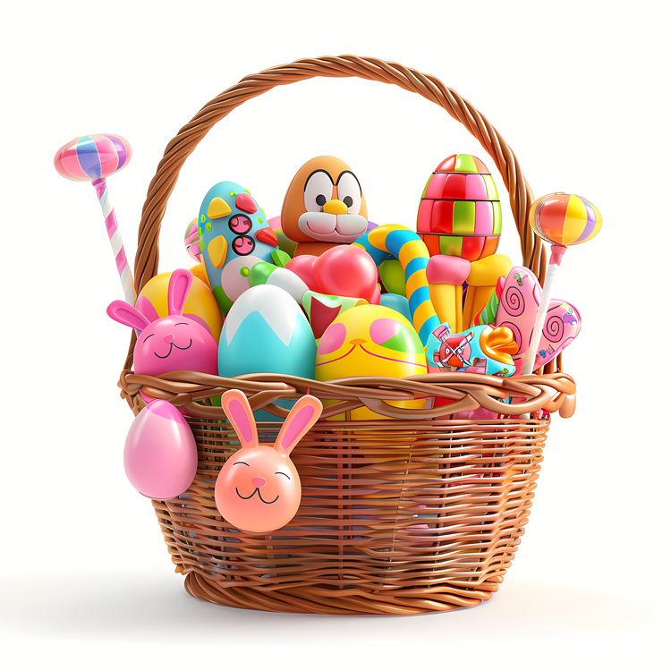 Easter Basket,Chocolate Eggs,Candies