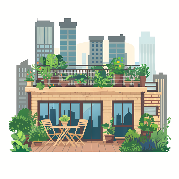 House,Urban Living,Rooftop Garden