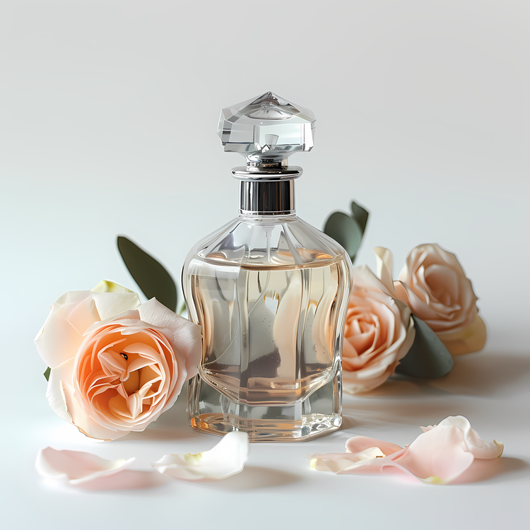 Fragrance Day,Perfume Bottle,Pink Roses