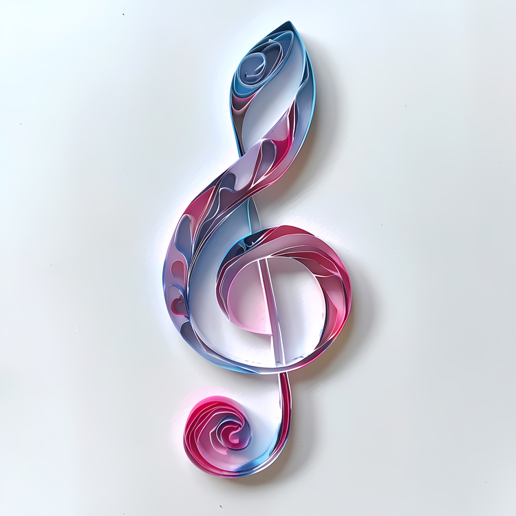 Music Note,Paper Sculpture,Music Notes