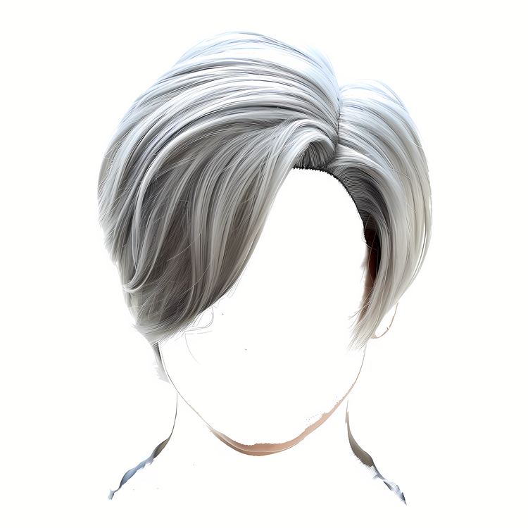 Man Hairstyle,Grey Hair Style,Sleek Bob Haircut