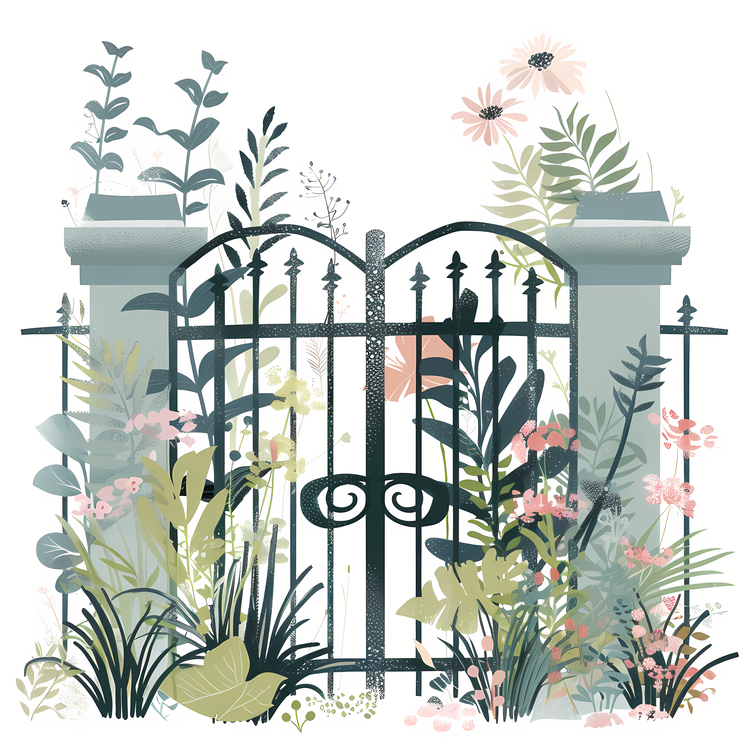 Spring Garden Gate,Gate,Iron