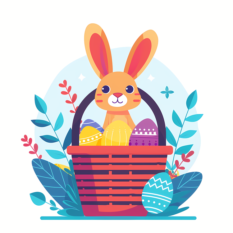 Happy Easter,Easter Basket,Easter Egg Hunt