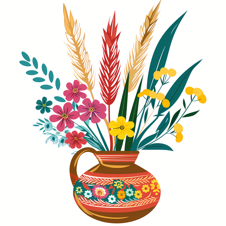International Nowruz Day,Flower Vase,Colorful
