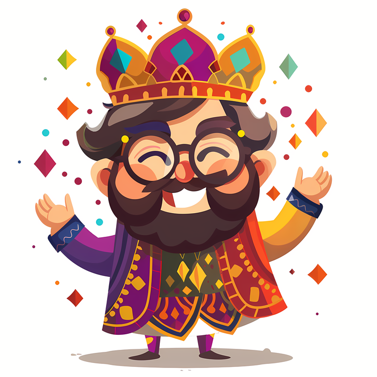 Purim,Bearded King,Royalty