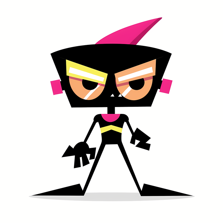 Invader,Pink Robot,Robot Character
