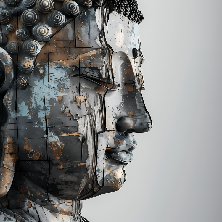 Buddha,Human Head,Art
