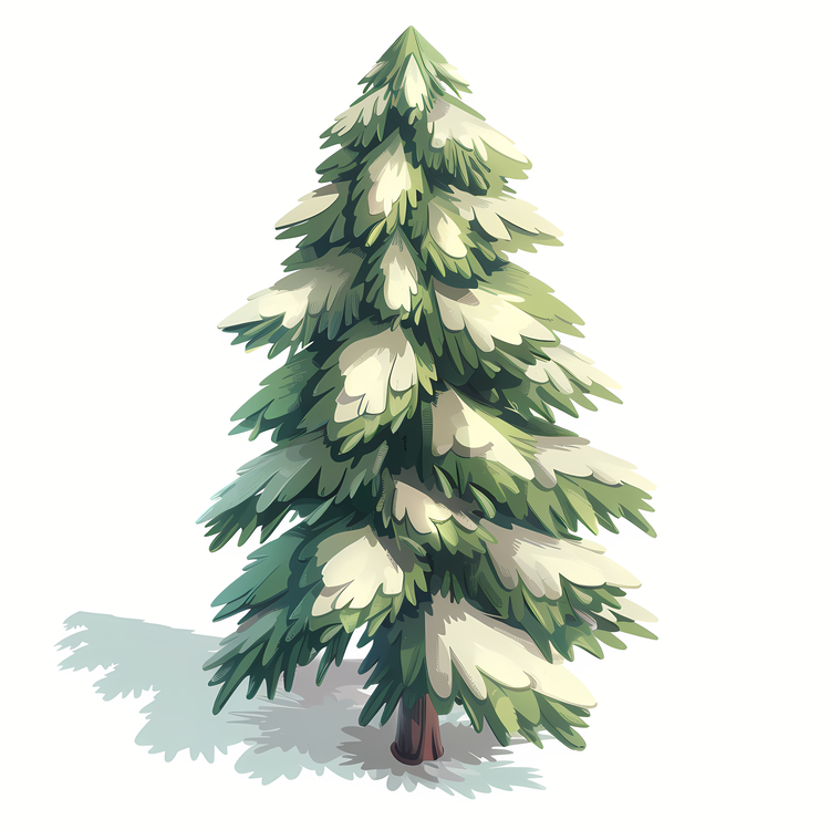 Fir Tree,Evergreen Tree,Snow Covered