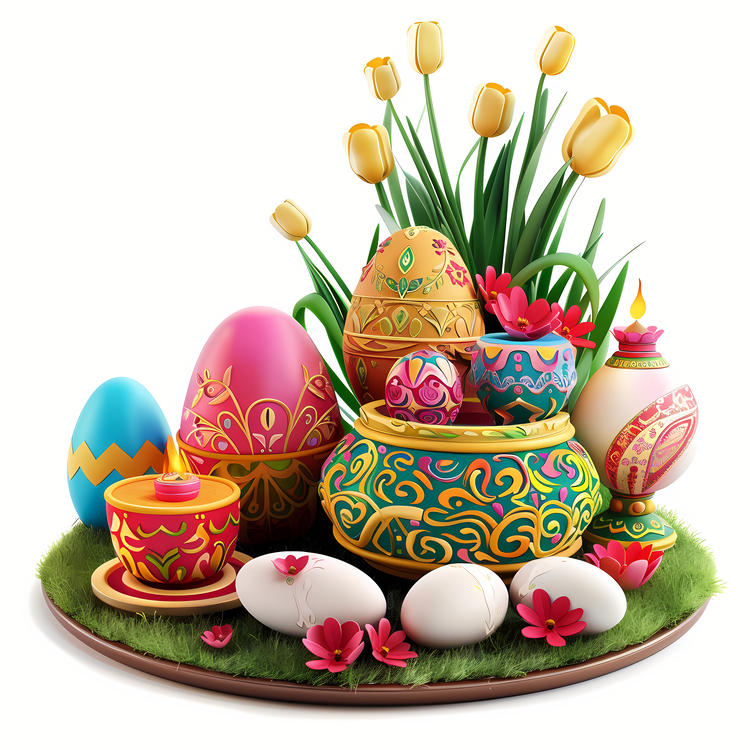 International Nowruz Day,Easter Decorations,Decorated Eggs