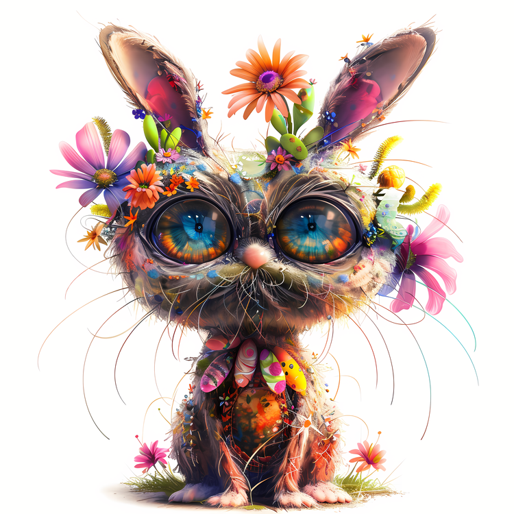 Easter Themed Pet,Whimsical,Floral