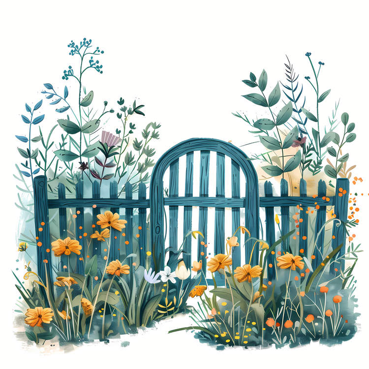 Spring Garden Gate,Garden,Fence
