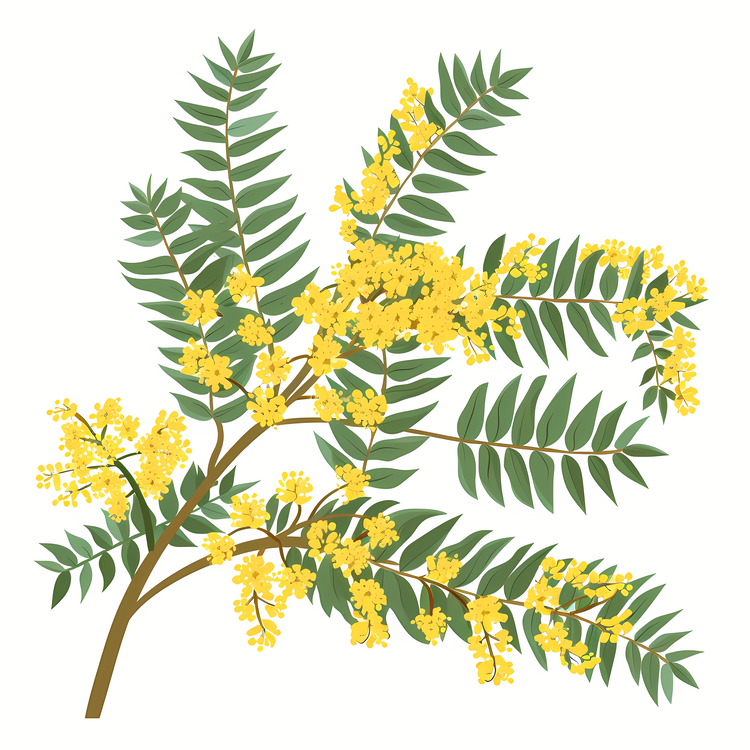 Mimosa,Australian Flowering Tree,Golden Wattle