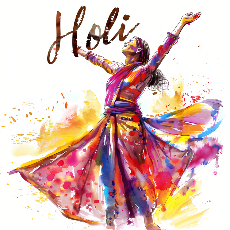 Holi,Dance,Colorful
