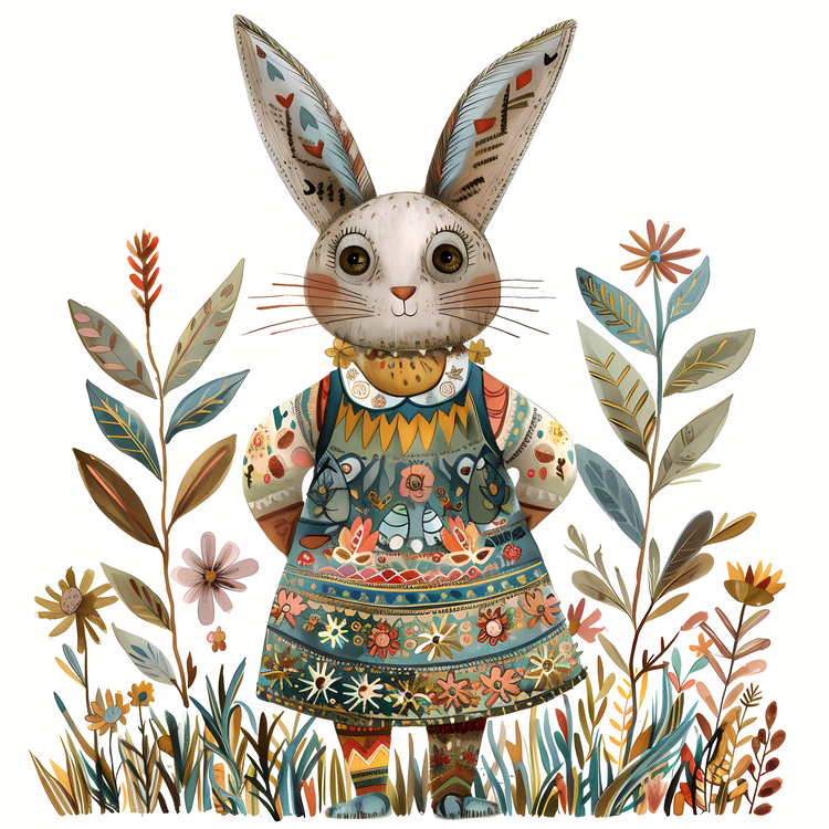 Easter Bunny,Rabbit,Illustrated